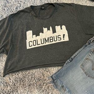 Cropped vintage Columbus Ohio Tshirt size large